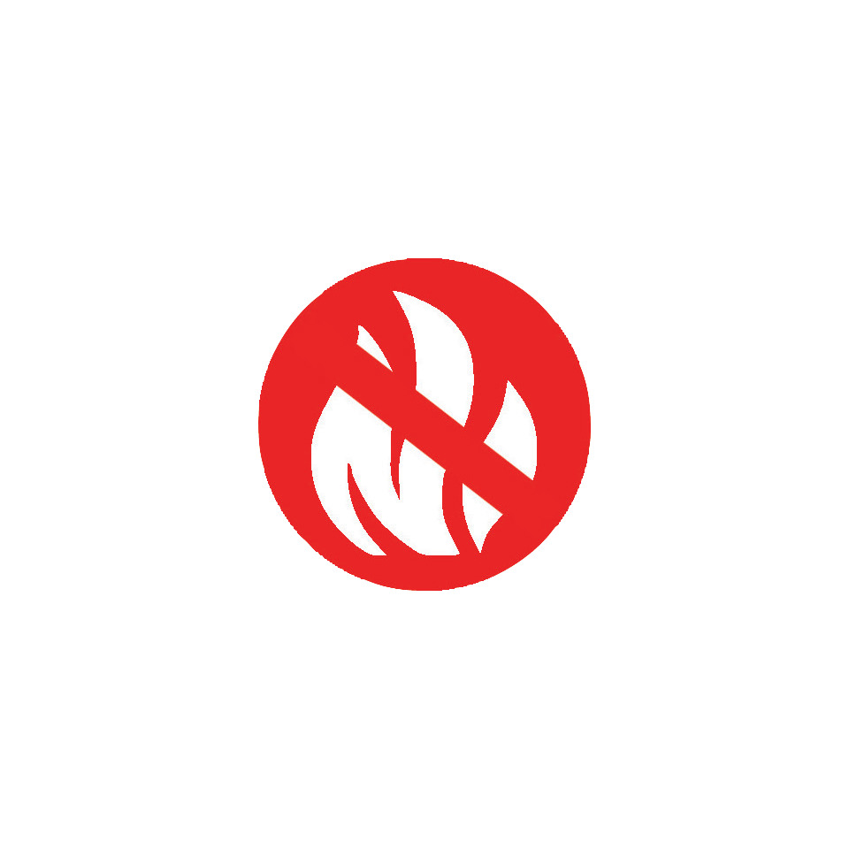 Rauchen verboten, Kein Feuer, Dekorationszeichen, Verbotszeichen, rotes Symbol