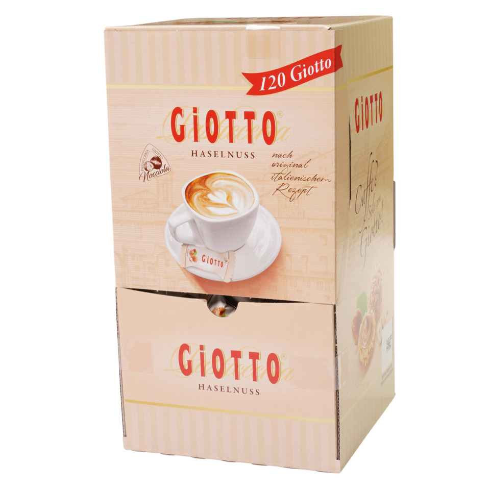 Kaffee, Beutelbox, Haselnuss, Giotto, Kartonverpackung