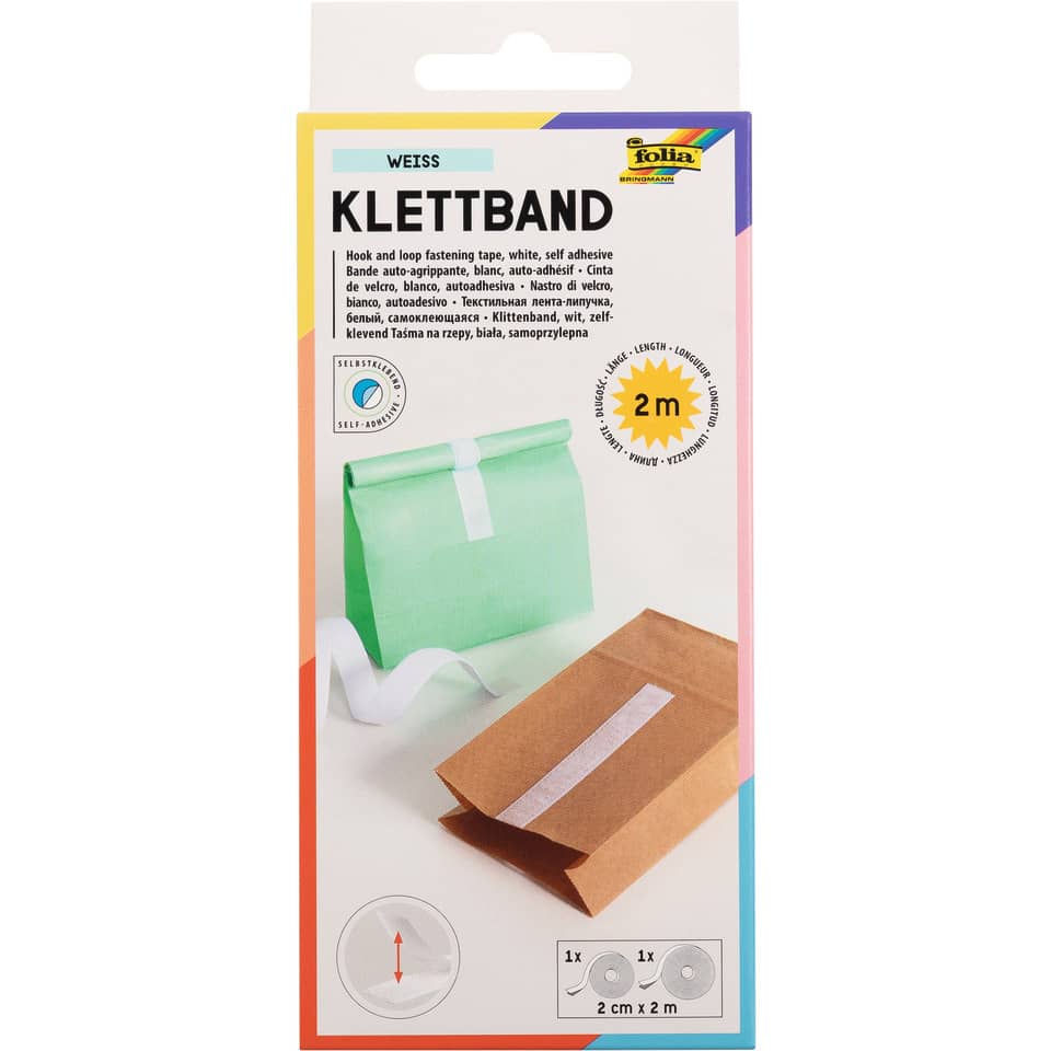 Klebband, Klebeband, Packband, 2 m, Selbstklebendes Band