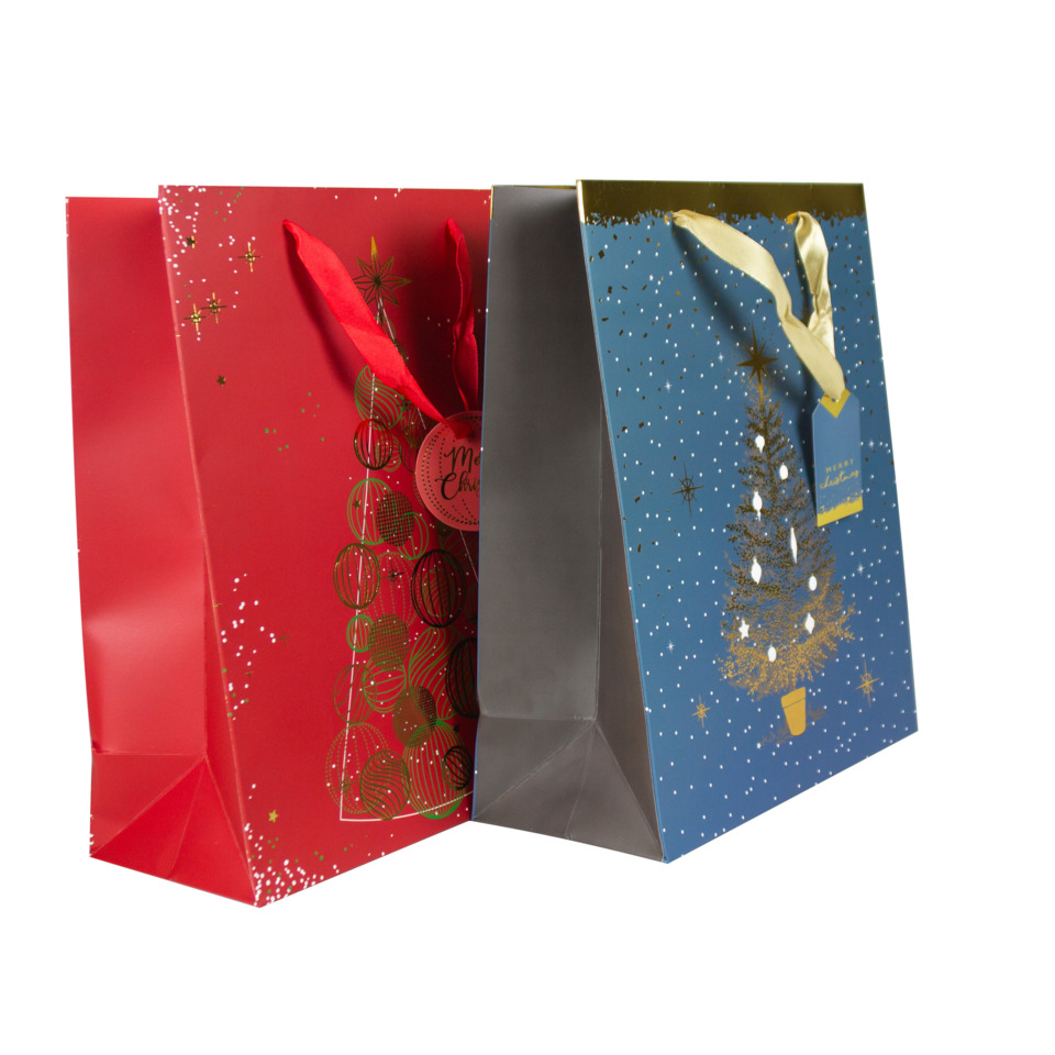 Geschenktüte, Weihnachten, Glitzer, Weihnachtsdeko, Tasche