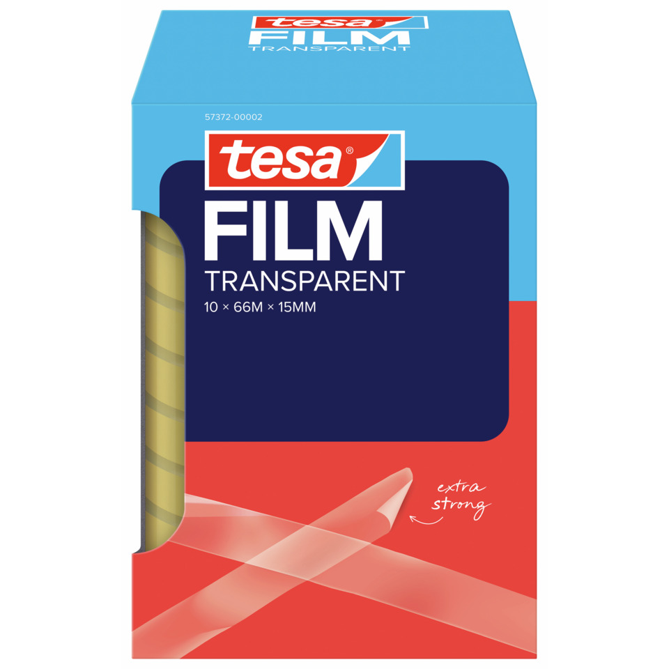 Klebefilm, Transparente Folie, Filament, 10x66M, 15MM