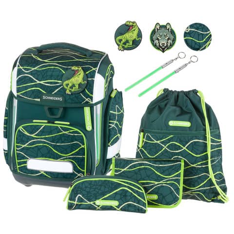 Schultaschenset Jurassic olive 9-teilig SCHNEIDERS ERGOLITE 78396-065 Schultaschenset Jurassic olive 9-teilig SCHNEIDERS ERGOLITE 78396-065