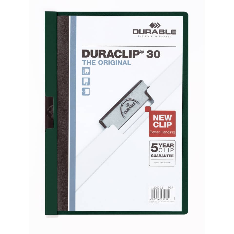 Ordner, Kartenhalter, Durable, Klemmband, A4