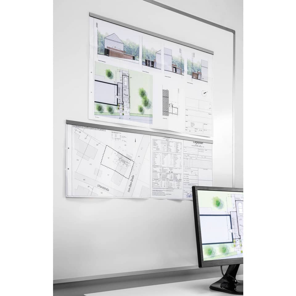 Architekturpläne, Baupläne, Karten/Pläne, Wandplan, Monitor-Arbeitsplatz