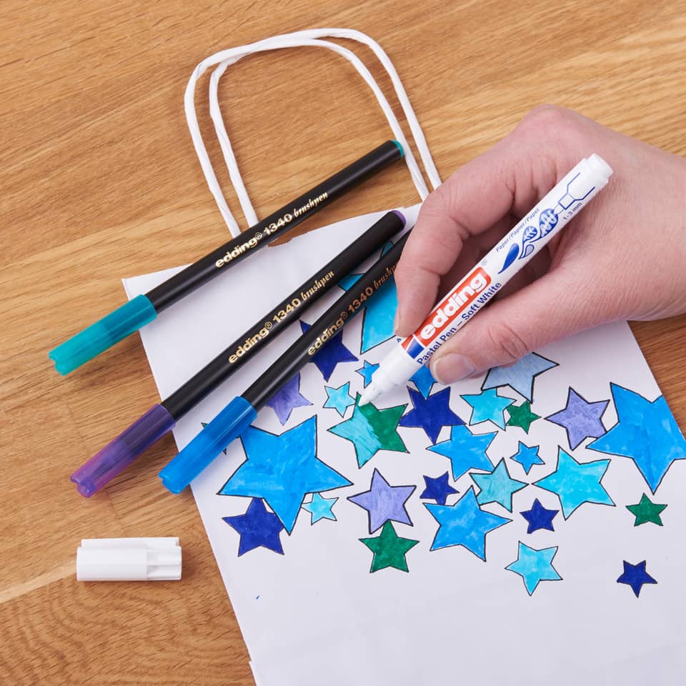 Marker, Stifte, Farbstifte, Sternenmalerei, Papier