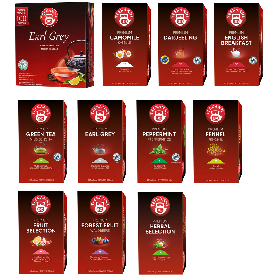 tee, kräutertee, packung, .sortierung, tee-beutel