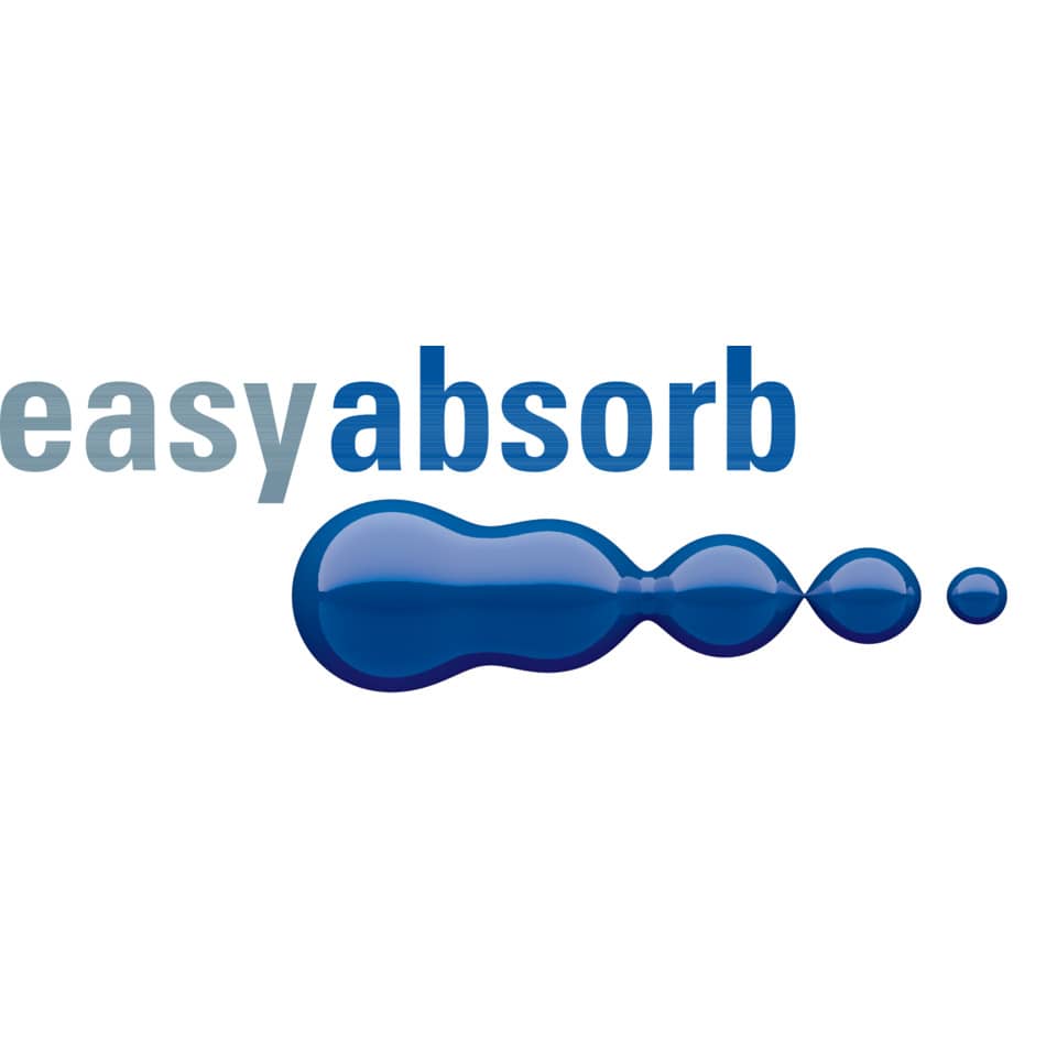 blau, Flüssigkeit, Blase, Logo, easyabsorb