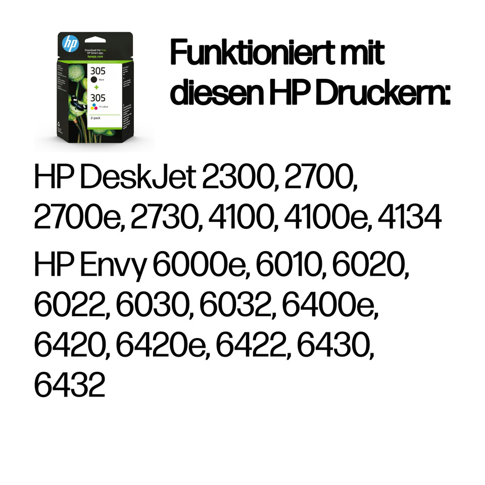 Tintenpatrone, HP, Druckerpatrone, Schwarz/Tinte, Mehrpackung