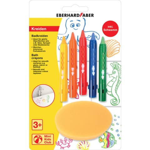 Wachsmalstifte Badkreide, 5 Stück, sortiert EBERHARD FABER 524105