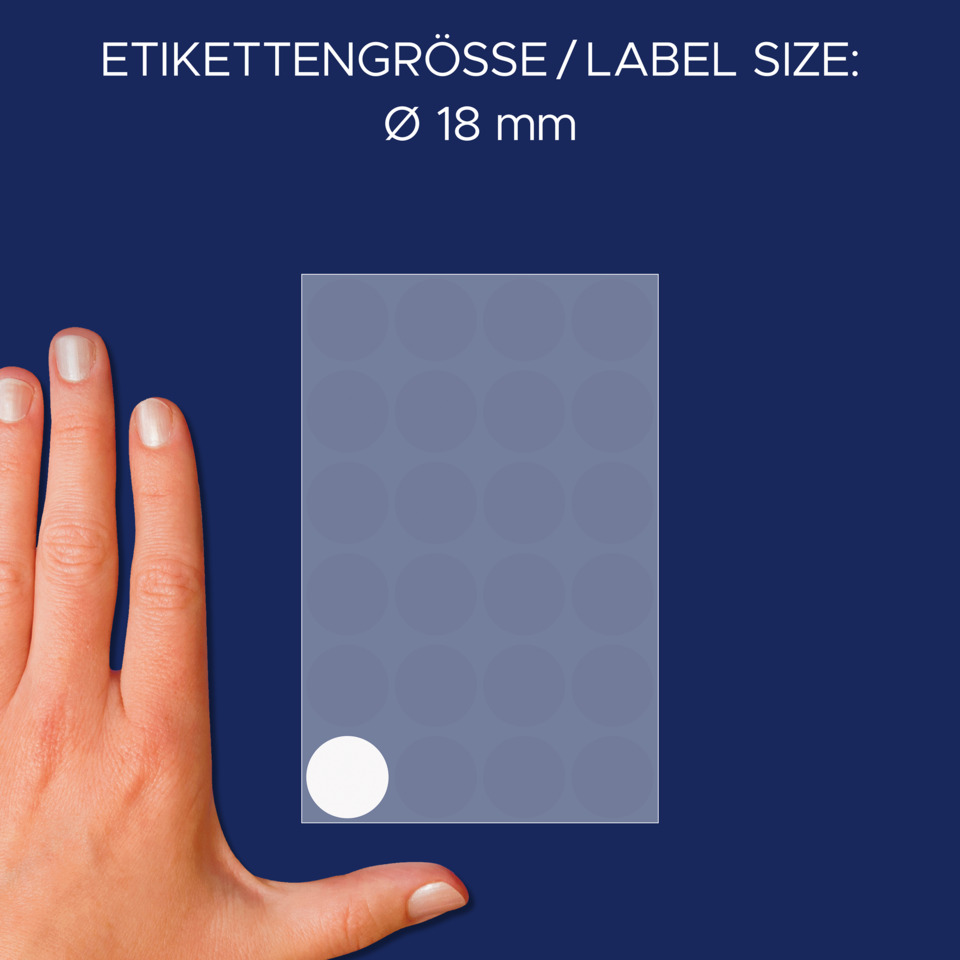 Nagelaufkleber, Pünktchen Muster, Transparente Folie, Fingerführungsfolie, Punktmuster