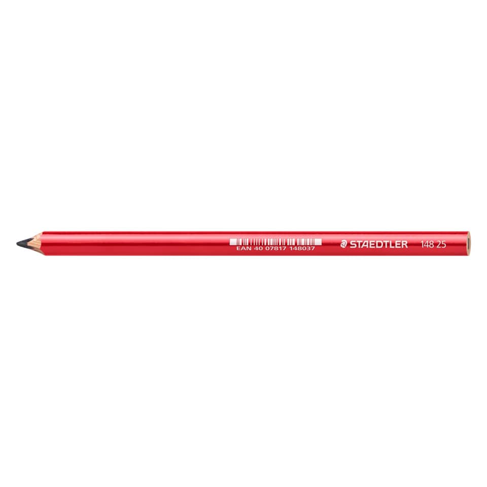 Bleistift, Roter Bleistift, Holzbleistift, Rundbleistift, Schwarz-Spitze
