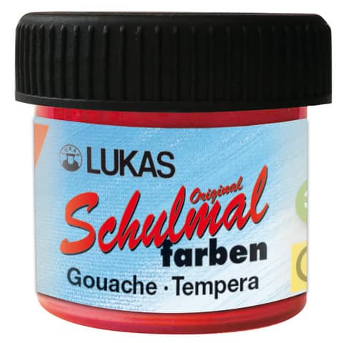 Schulmalfarbe, 18ml, zinnoberrot LACUFA K102020