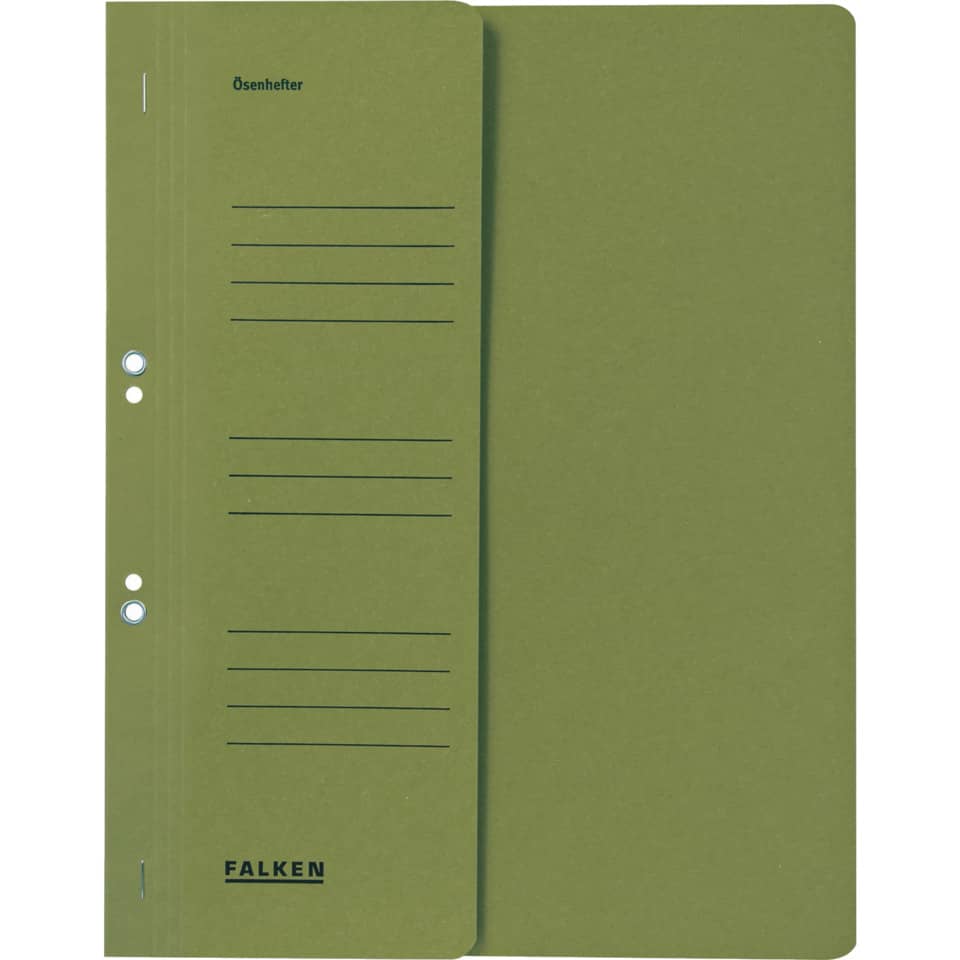 Notizbuch, Deckblatt, Linienblock, Klemmband, FALKEN