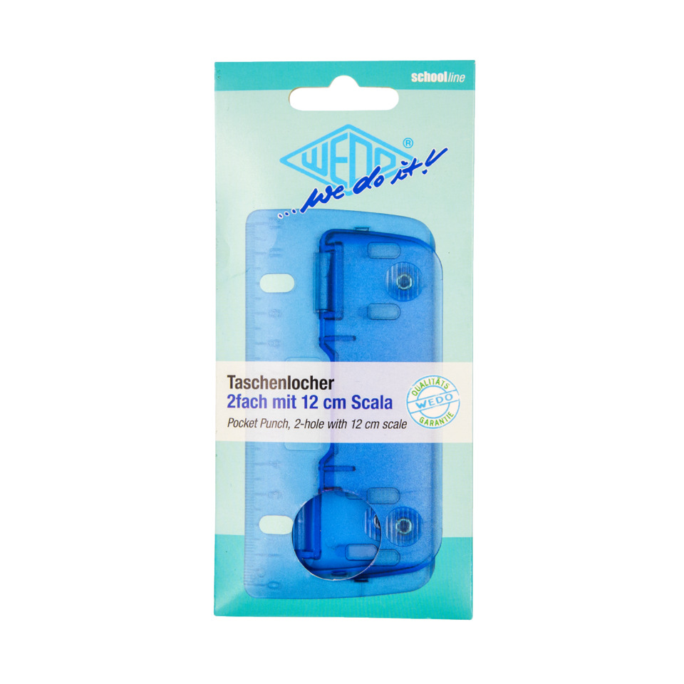 Taschenlocher, 2-fach, 12 cm Skala, Schulline, Pocket Punch