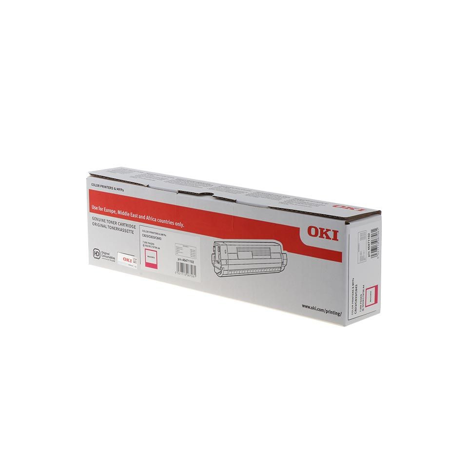 Toner Cartridge, Druckertoner, OKI, Farbkarton, Magenta/Color Print