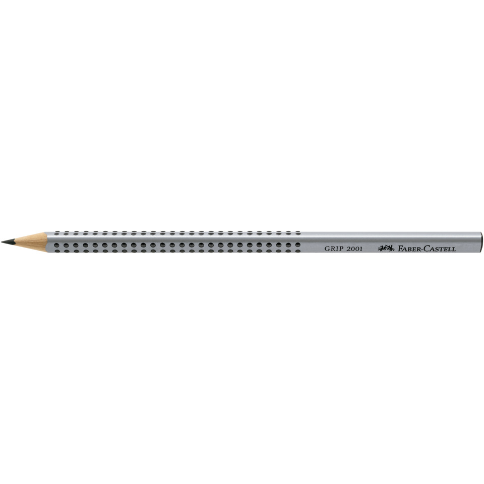 Bleistift, Griff 2001, Metallisch, Löcherung, Faber-Castell