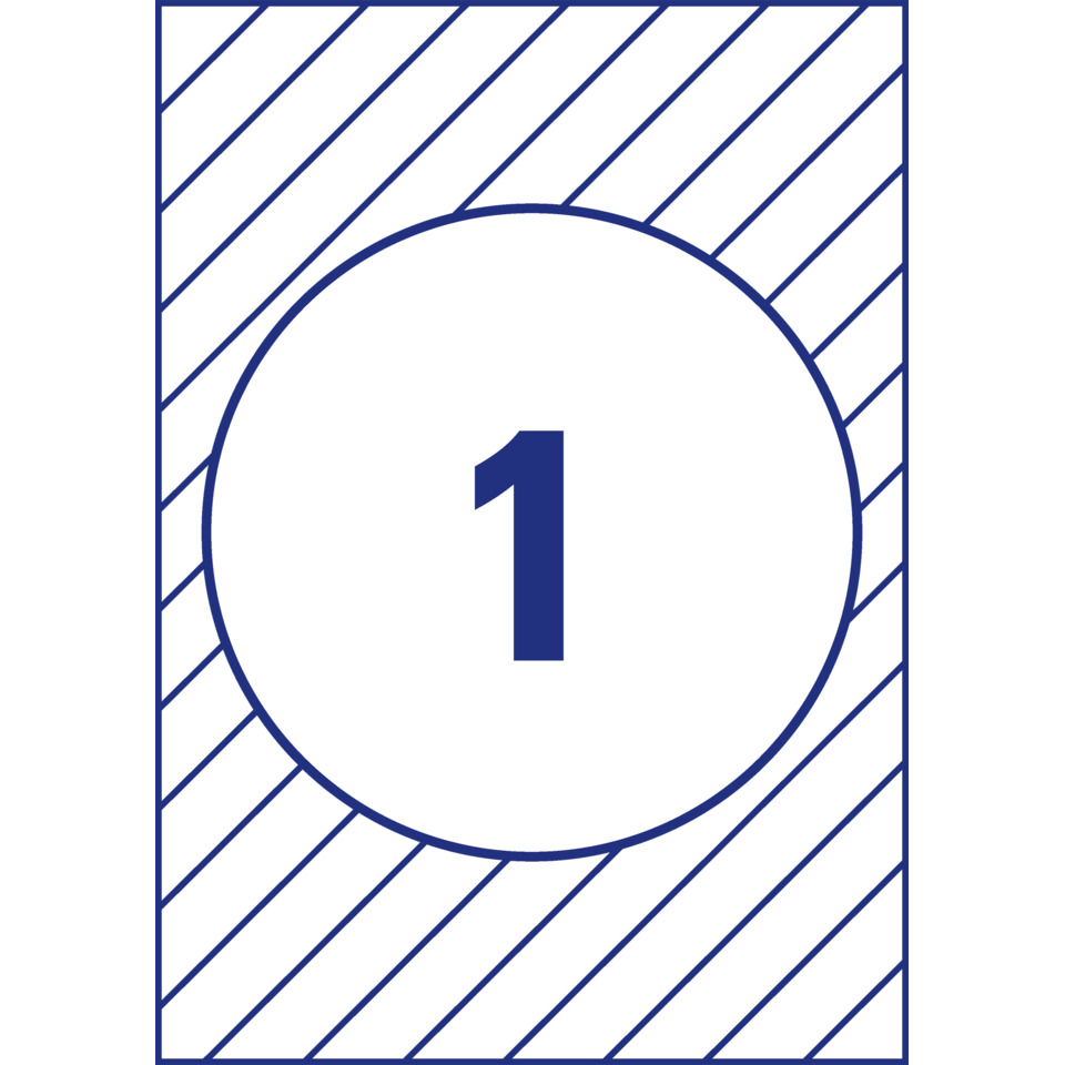 rating sticker, serial tag, nummer 1, kreis-abelit, diagonale linien