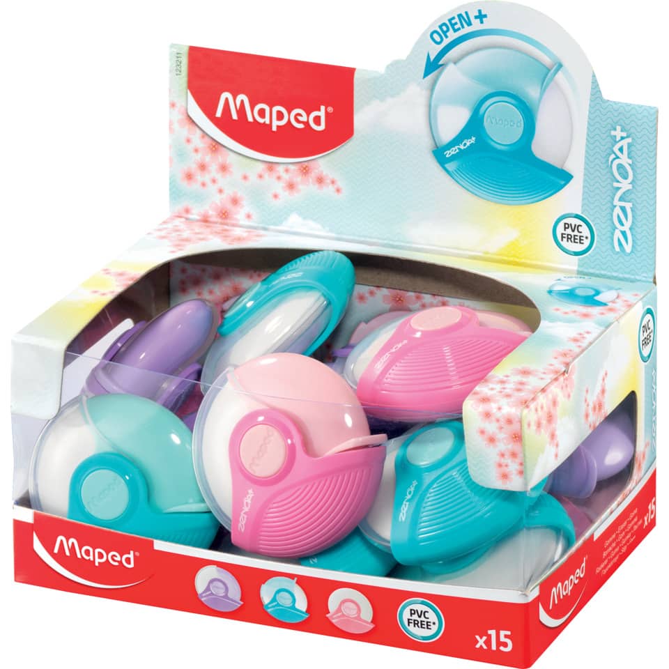 Display Radierer Zenoa Plus, sortiert MAPED M123211