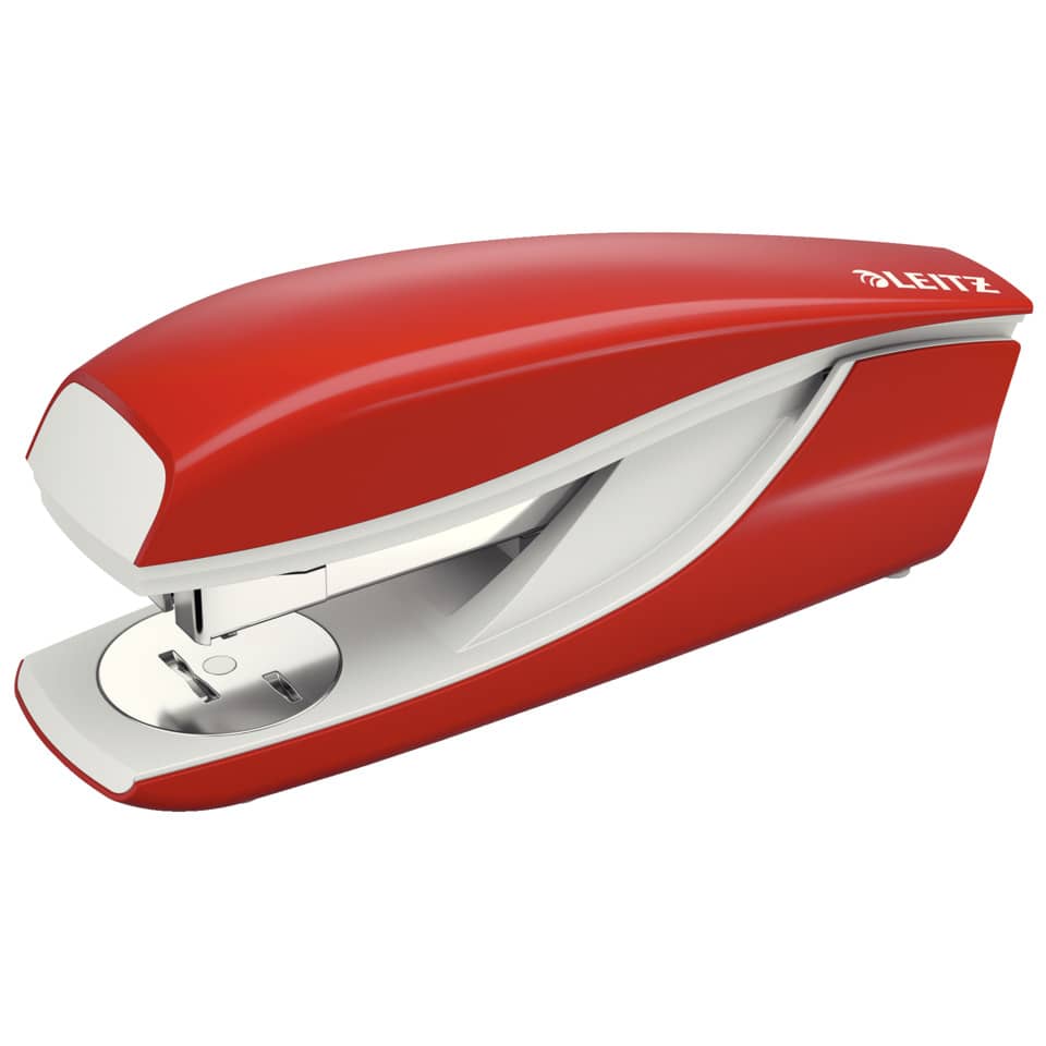 Heftmaschine, Klammergerät, rot, Mini Heftmaschine, Metallniete