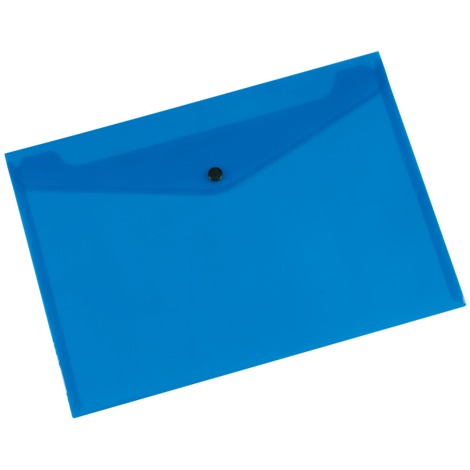 Hülle, Klarsichthülle, Ordner, Blue, Schnappverschluss