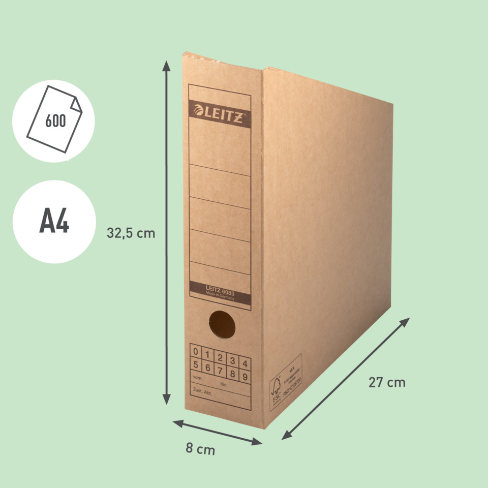 Karton-Box, A4-Box, Umweltfreundlich, Liege-Box, Verpackung