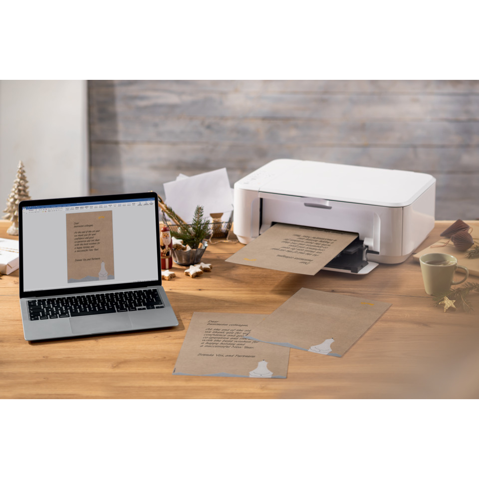 Drucker, Kopiergerät, Papier, Laptop, Briefe/Notizen