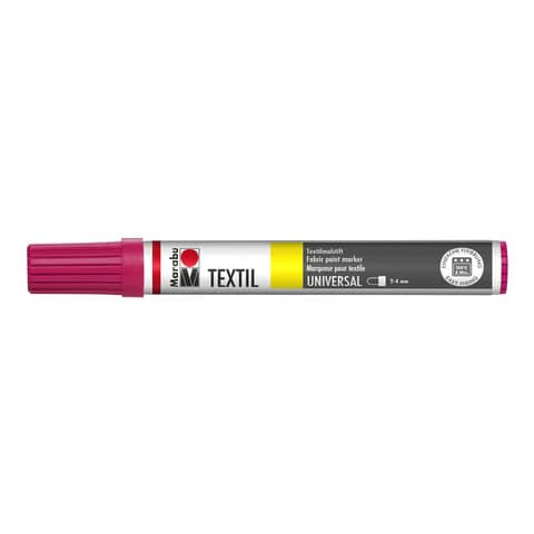Stoffmalstift, 2-4mm, himbeere MARABU 01170 003 005