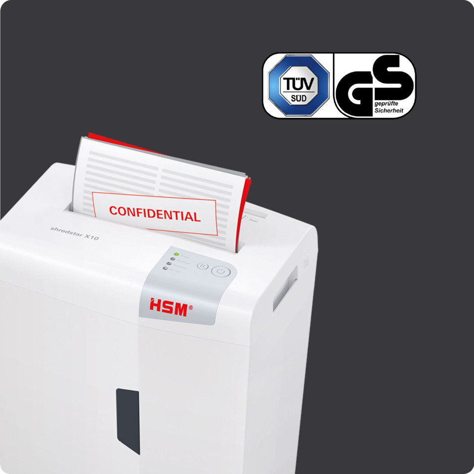 Vertraulich, Schredder, Papierschredder, HSM, Desktop-Gerät