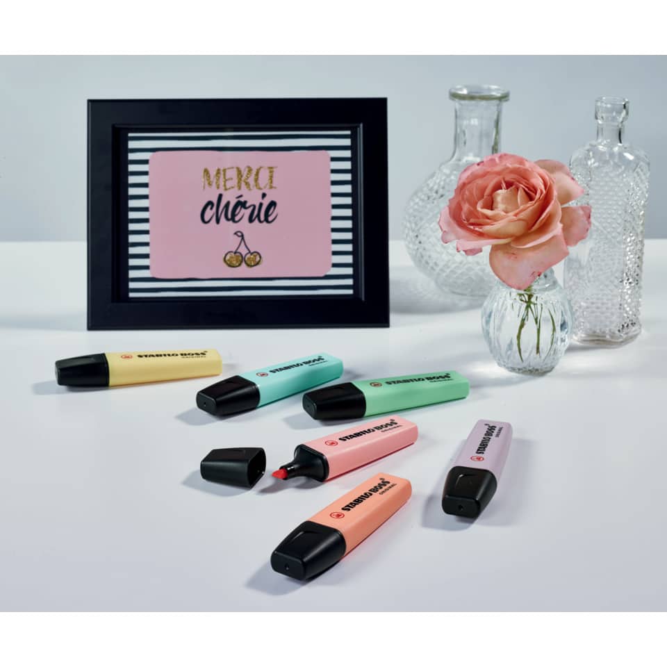 Filzstift, Marker, Pastellfarben, Highlighter, Kugelschreiber-Set