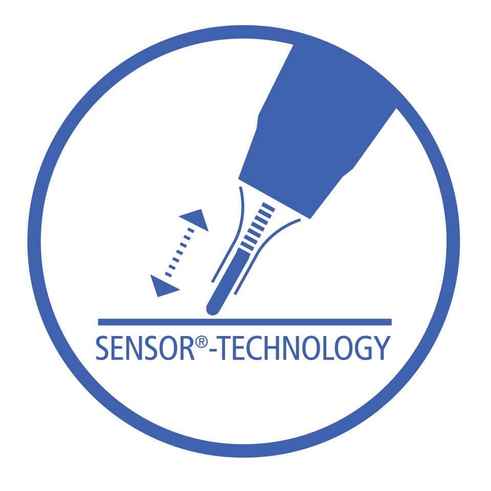 sensor, technologie, stift, nadel, symbol
