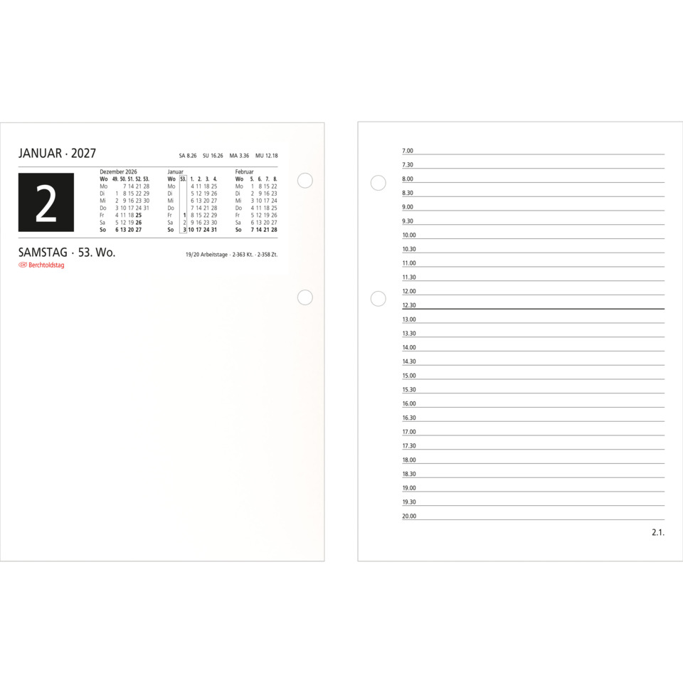 kalender, monatskalender, januar-2027, termine, wandkalender