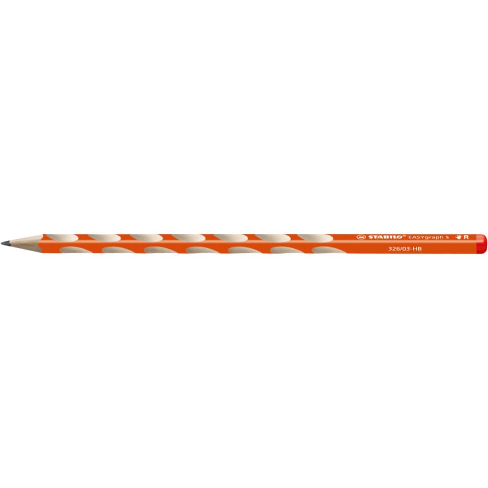 Bleistift, HB-Bleistift, orange Muster, Holzbleistift, Runder Lackstift