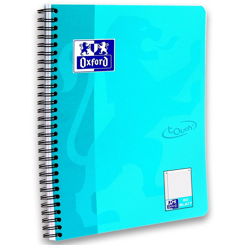 Notizbuch, Spiralbindung, Oxford, Turquoise, Notizblock