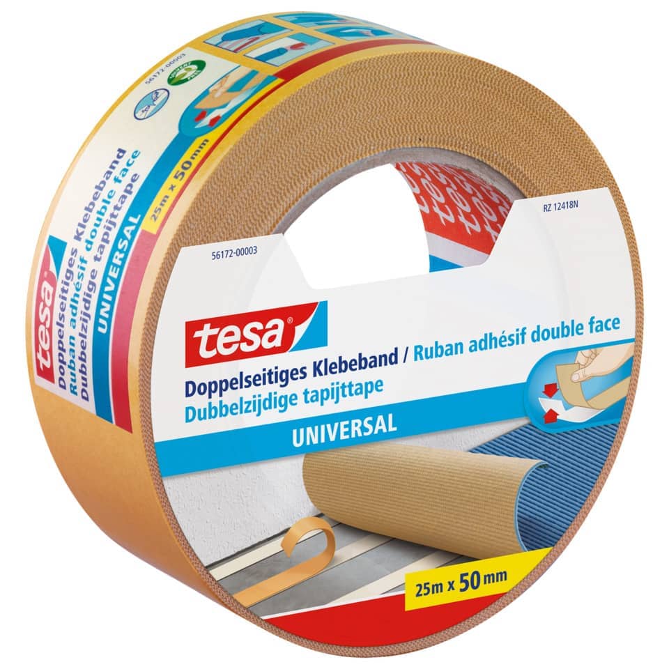 Klebeband, Kunststoffband, Doppelseitiges Klebeband, Universal, 25mm×50mm