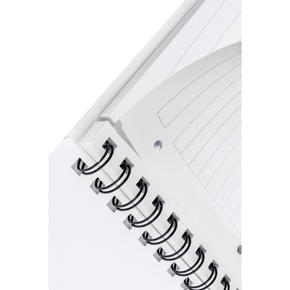 spiral-bound, Notizbuch, Ringbinder, weiß, Planer