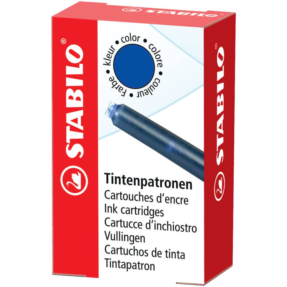 Tintenpatronen, Tintenpatrone, Kartonage, Blau, Cartouches d’encre