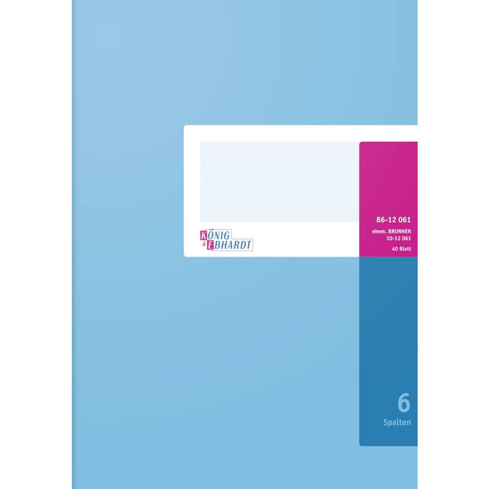 Notizblock, Spiralblock, Linienblau, Klappband, Markenlogo