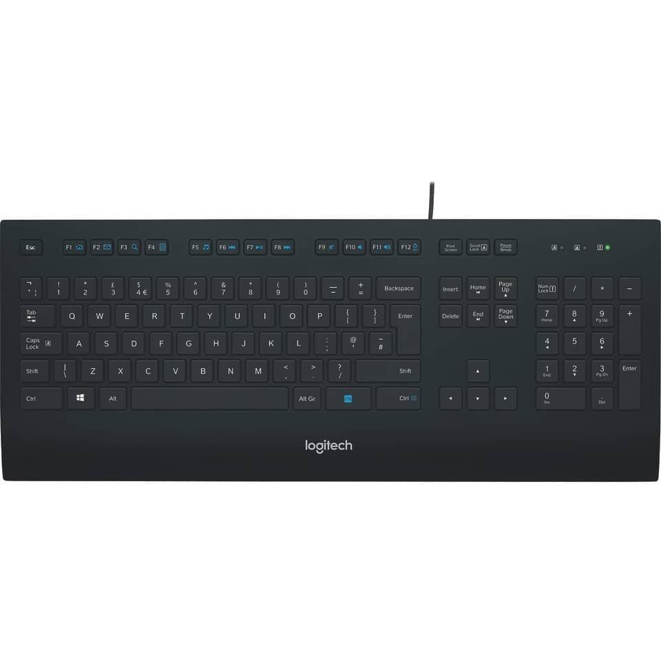 Tastatur, QWERTZ-Tastatur, kabellose, USB-C Kabel?, Logitech-Logo