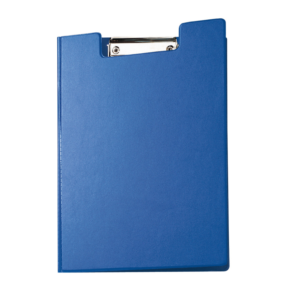 Klappbarer Block, Klemmbare Mappe, Bürobedarf, Datenmappe, Klemmbrett, Ordner, Clipboard, Halter, Büro, Blau