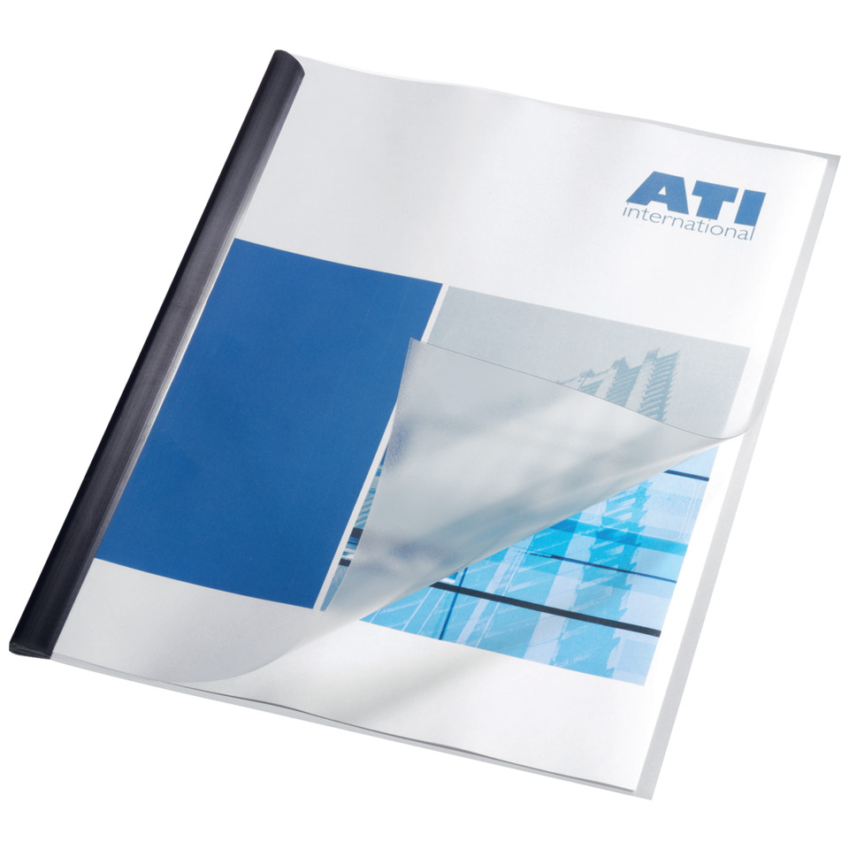 Präsentationsordner, Dateiordner, Ordner, blauer Akzent, A4-Ordner