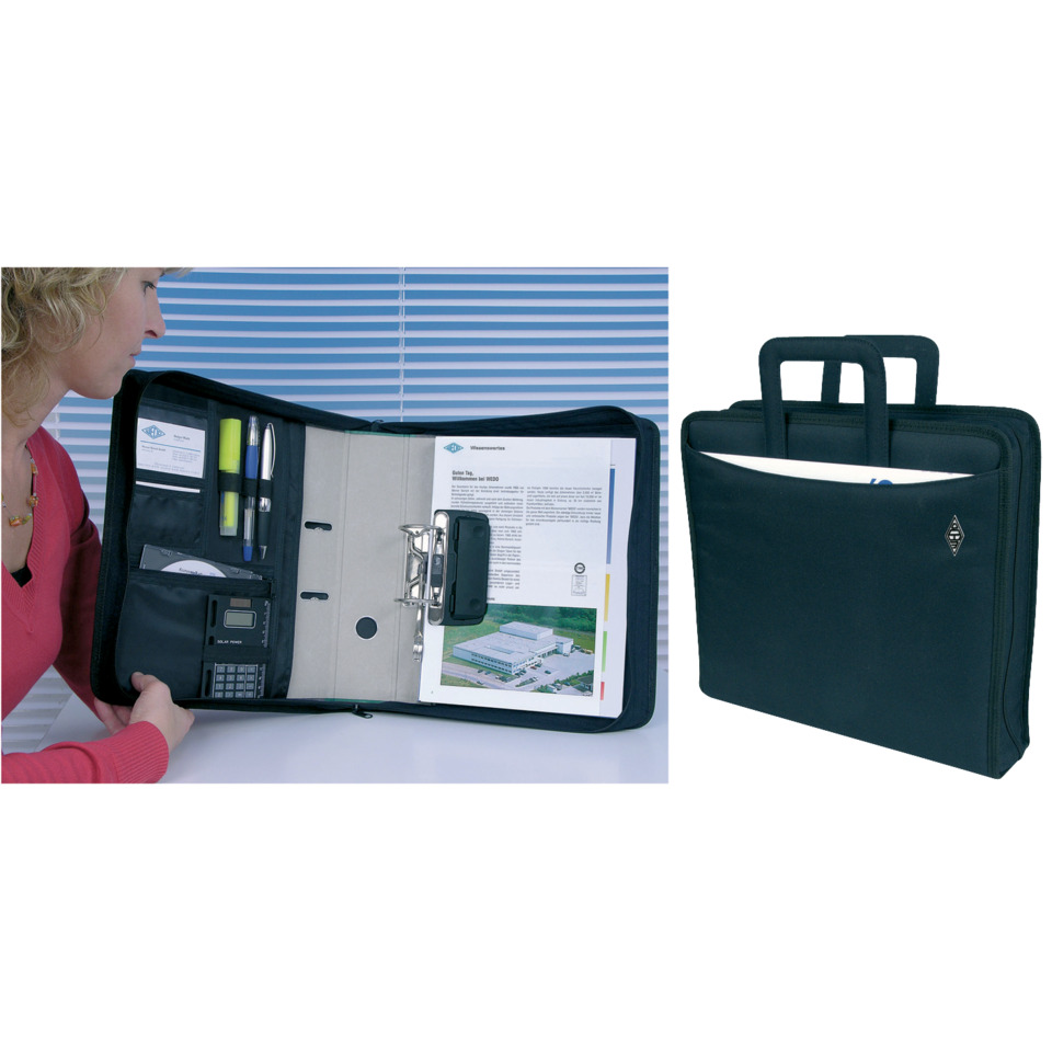 Aktenkoffer, Dokumententasche, Organizer, A4-Format, Innenfächer