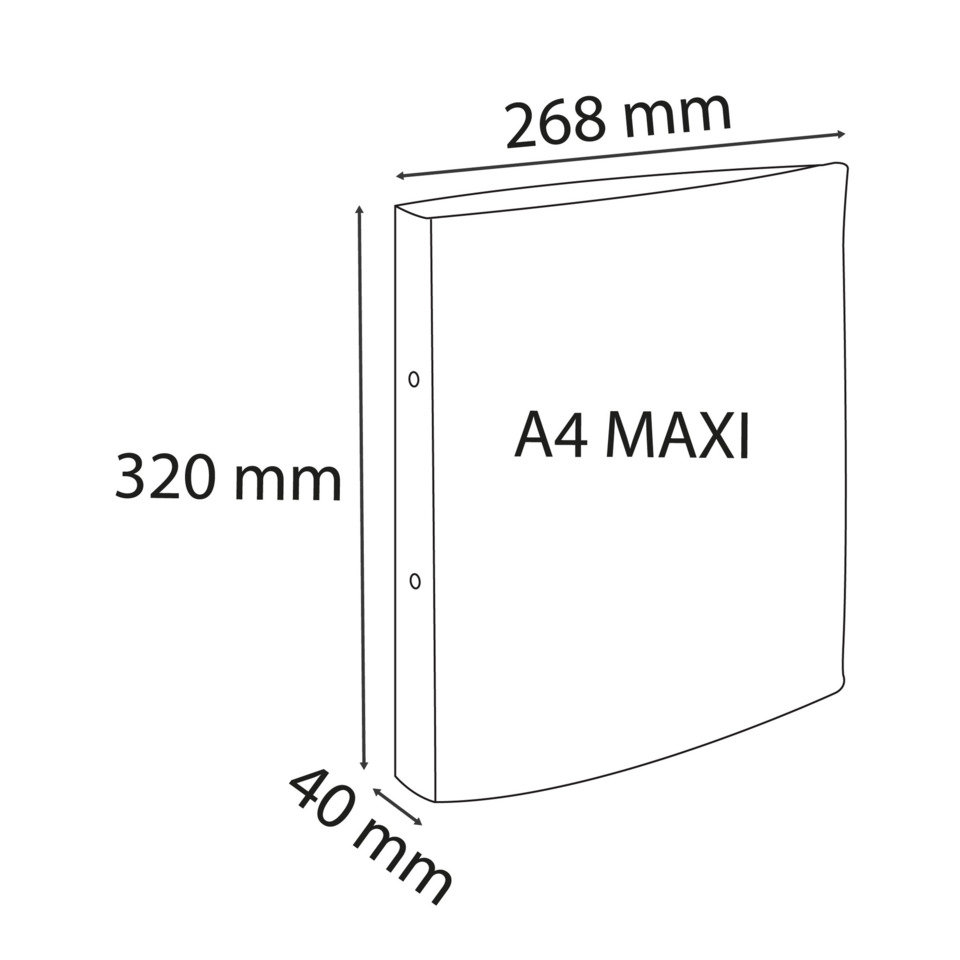 A4 Maxi, Ordner, Fotoalbum, Ordnerformat, Maße 320x268x40 mm