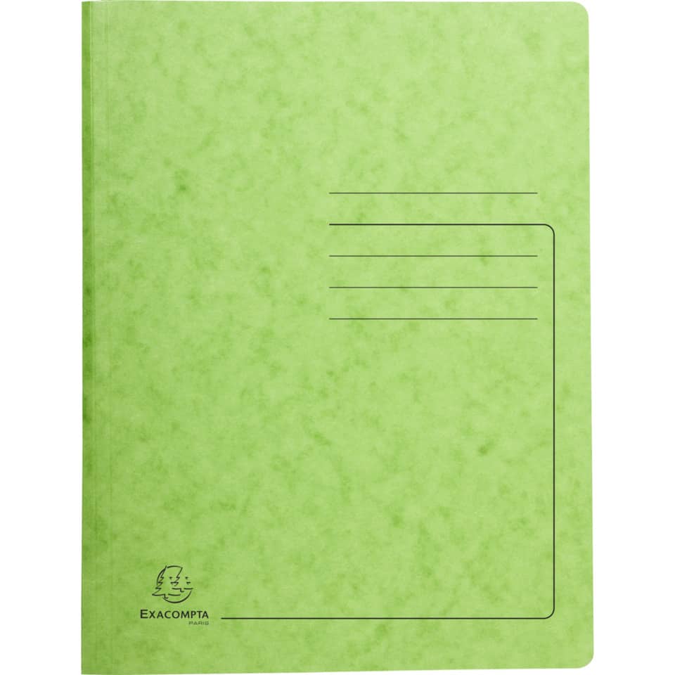 Notizbuch, Grün, Kartenlayout, Rückseite, Exacompta