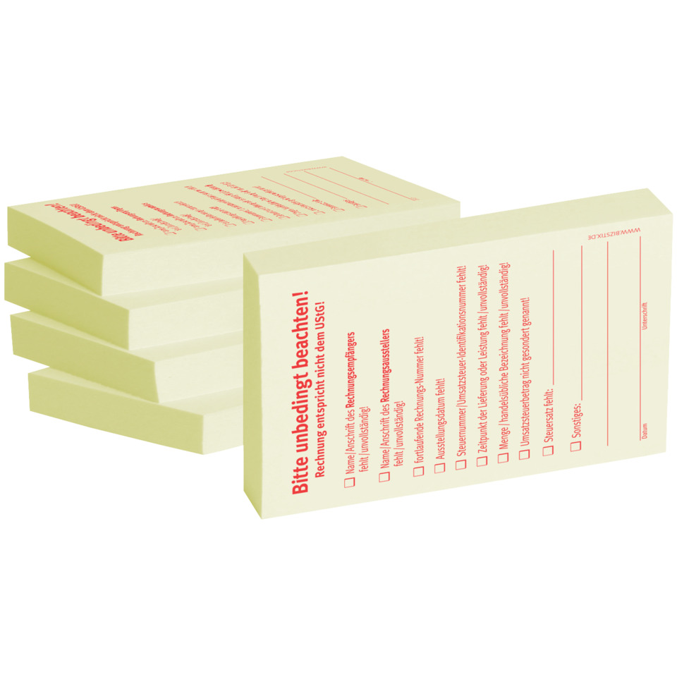 Notizblock, Kassenformular, Formularblock, Papierblock, Aufkleberfrei