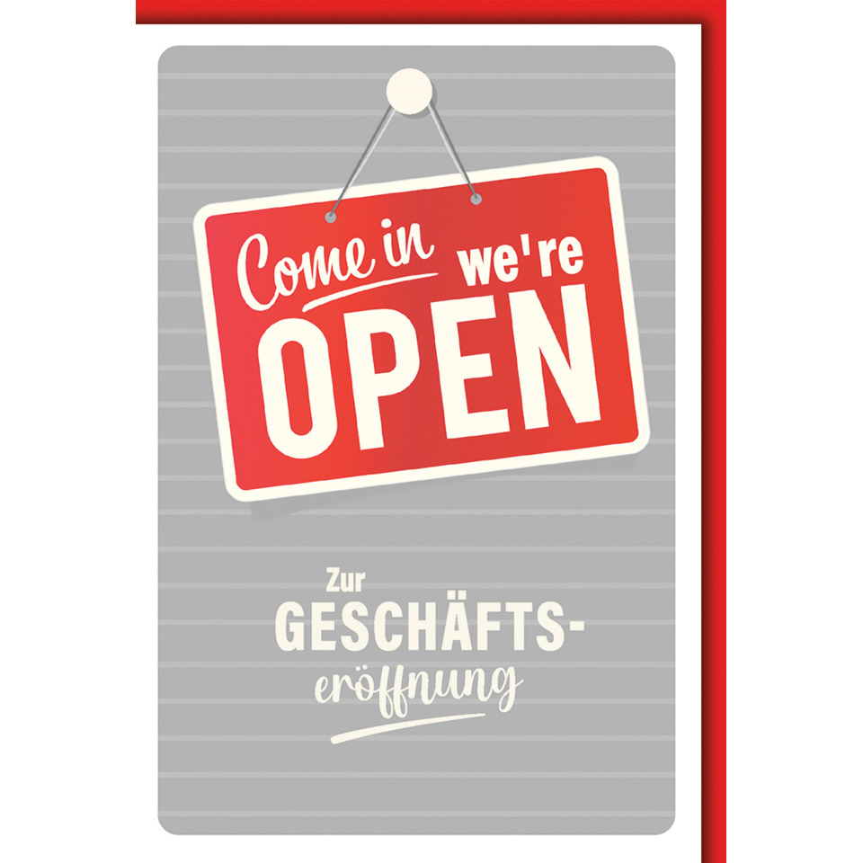 Open sign, Aufkleber, Geschäftseröffnung, Schilder, Anzeige