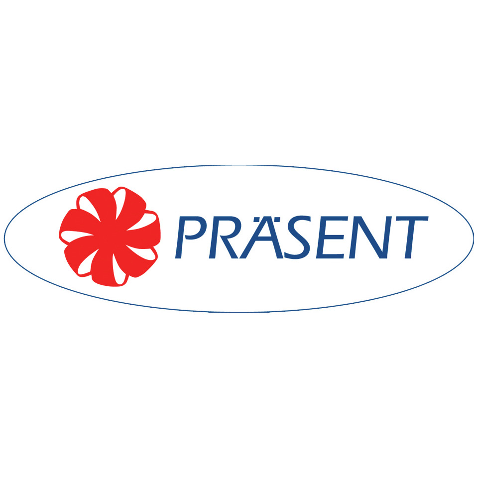 logo, marke, present, rote Blume, Ellipse