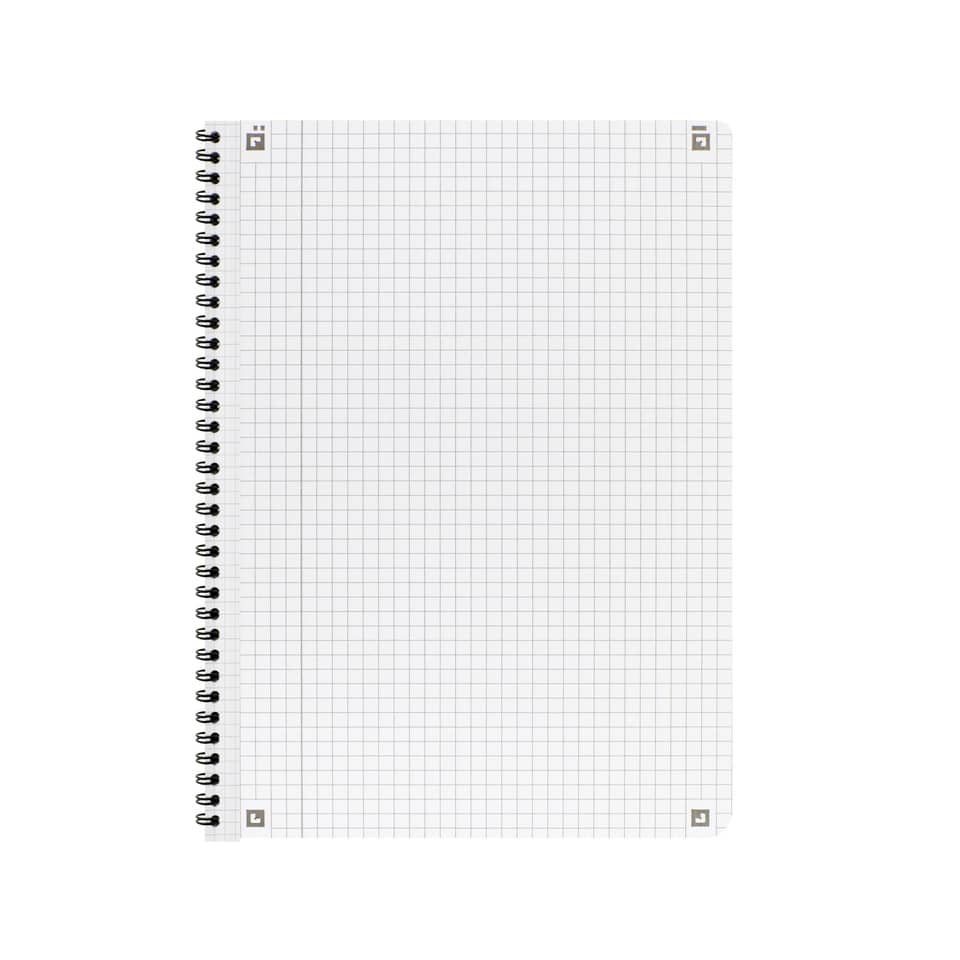 Spiralblock, Spiralheft, kariertes Papier, Notizbuch, Lineaturgitter