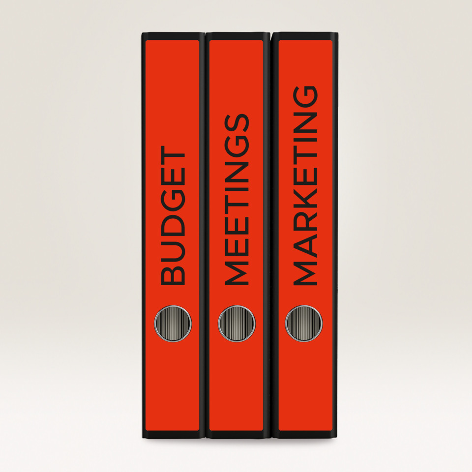 aktenordner, orange binding, ordner, aktenordner schwarz, dateiablage, A4 Ordner, orangeene Rücken, Ordner mit Ring, Drei Ring, Ordner