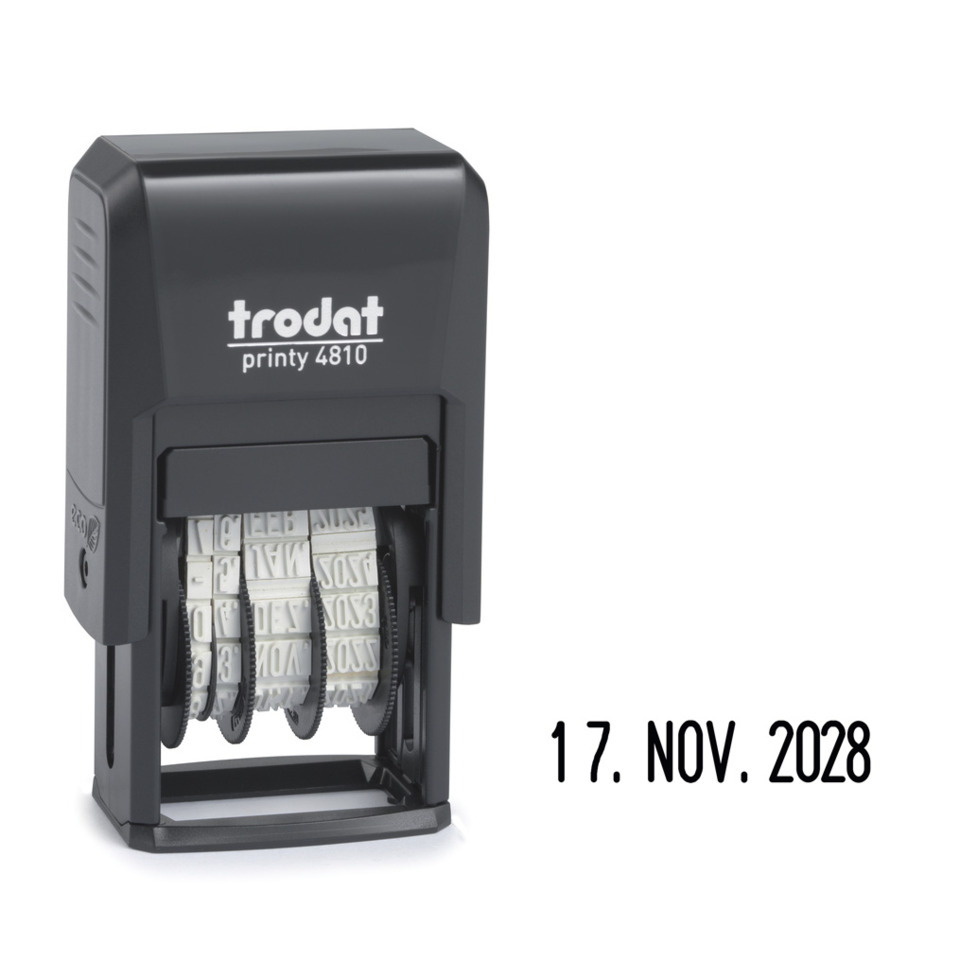 Stempel, Tintenrad, Rotationsstempel, Datumsstempel, Druckerzeugt