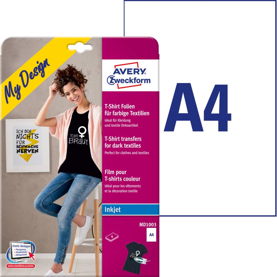 A4, T-Shirt Transfers, Textildekoration, Tintenstrahldruck, Textildruck